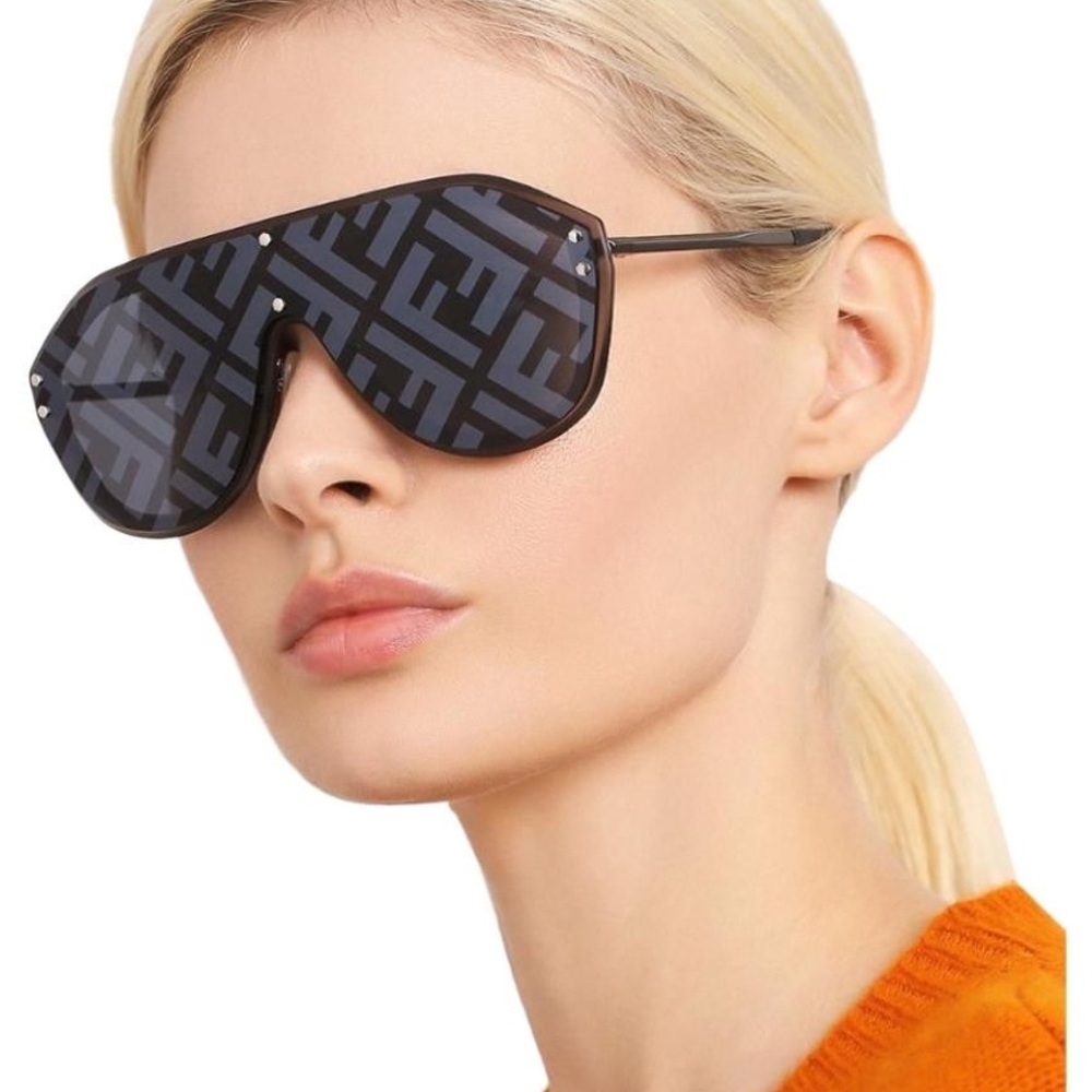 NIB FF Black Shield Sunglasses - Picture 5 of 5